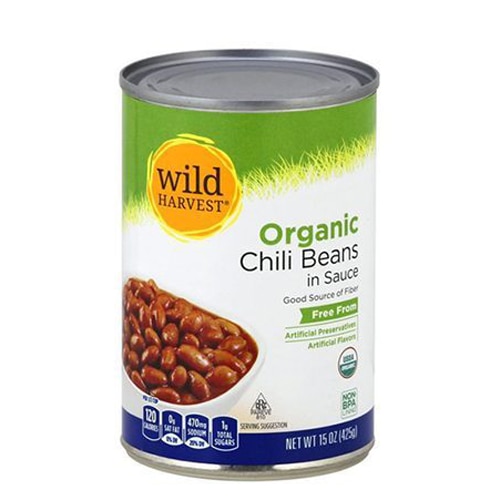 Wild Harvest Organic Chili Beans in Sauce 15 oz