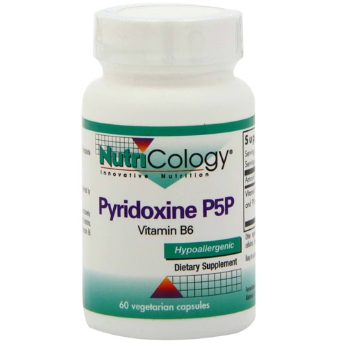 NutriCology Pyridoxine P5P Vitamin B6 60 Vegetarian Capsules