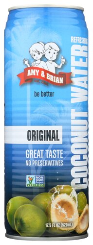 Amy and Brian Coconut Water Original 17.5 fl oz