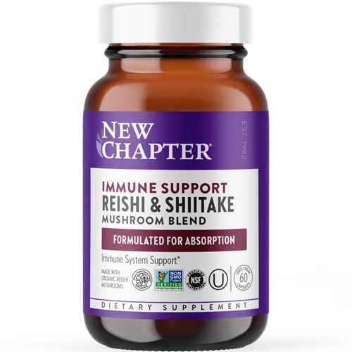 New Chapter Immune Support Reishi & Shiitake Mushroom Blend 60 Capsules