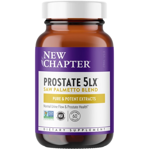 New Chapter Prostate 5LX Saw Palmetto Blend 60 Capsules