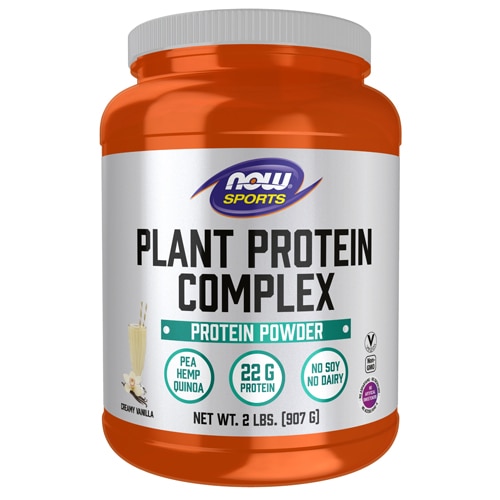 NOW Sports Plant Protein Complex Creamy Vanilla 2 lbs