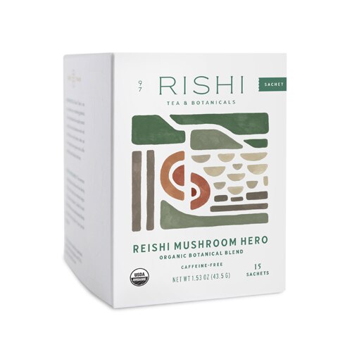 Rishi Tea Reishi Mushroom Organic Botanical Blend 15 Sachets