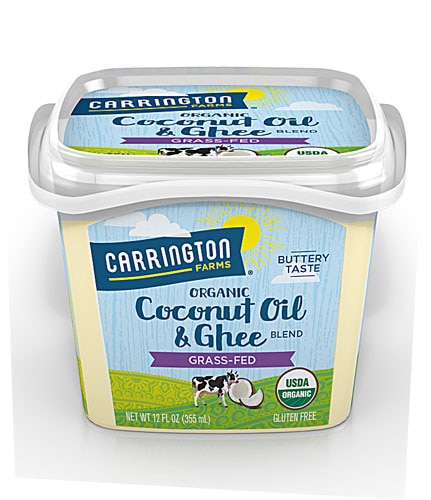 Carrington Farms Organic Coconut Oil & Ghee Blend Grass fed 12 fl oz