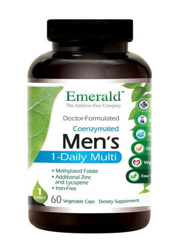 Emerald Labs Men's 1-Daily Multi Vitamin 60 Vegetable Capsules