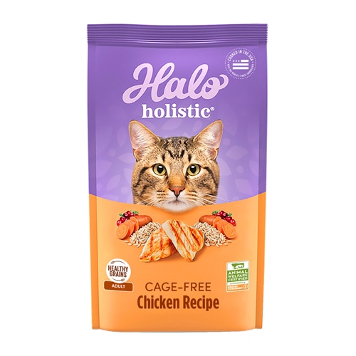 Halo Holistic Cage-Free Chicken Recipe Dry Cat Food 6 lb Bag
