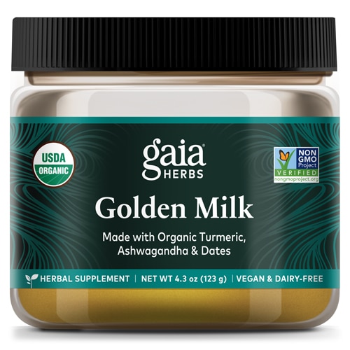 Gaia Herbs Golden Milk Powdered Turmeric Blend 3.7 oz