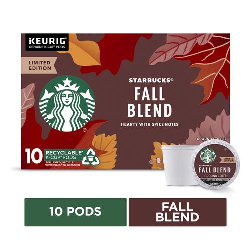 Starbucks Ground Coffee Medium Roast Fall Blend 10 K-Cups