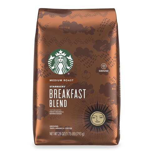 Starbucks Ground Coffee Medium Roast Breakfast Blend 28 oz