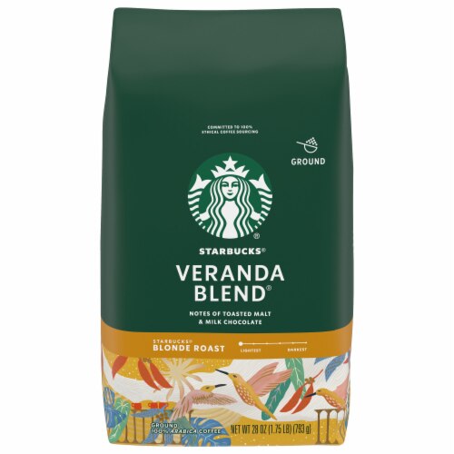 Starbucks Ground Coffee Blonde Roast Veranda Blend 28 oz