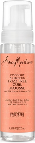 SheaMoisture Coconut & Hibiscus with Shea Butter Curl Mousse for Frizz Control 7.5 fl oz