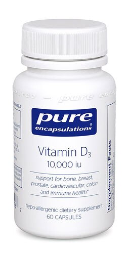 Pure Encapsulations Vitamin D3 10000 IU - 60 Capsules