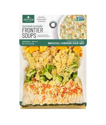 Frontier Soups Homemade In Minutes Gluten Free Virginia Blue Ridge Broccoli Cheddar Soup Mix 5 oz