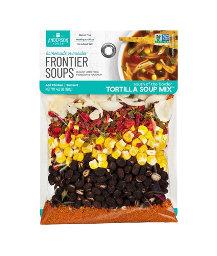 Frontier Soups Homemade In Minutes Gluten Free South Of The Border Tortilla Soup Mix 4.5 Oz