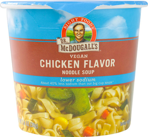 Dr. McDougall's Lower Sodium Vegan Soup Cup Chicken Noodle 1.4 oz