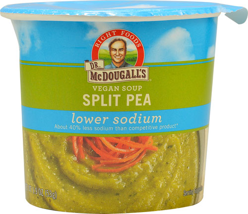 Dr. McDougall's Lower Sodium Vegan Soup Cup Split Pea 1.9 oz