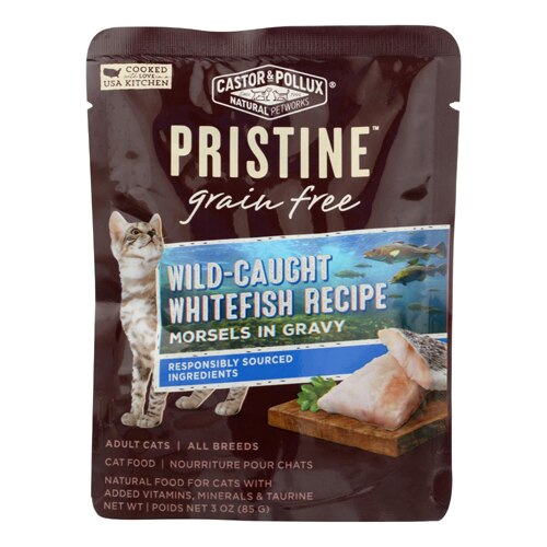 Castor & Pollux Pristine Wet Cat Food White Fish Recipe 3 oz