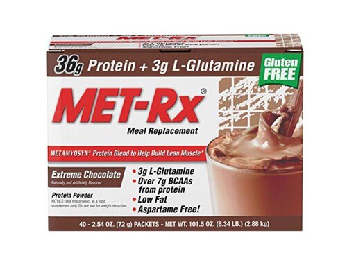 MET-Rx Meal Replacement Metamyosyn Protein Blend Extreme Chocolate 40 Packets