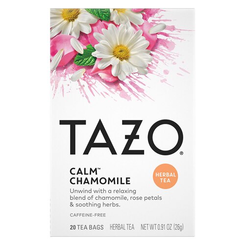 Tazo Caffeine-Free Calm Chamomile Herbal Tea 20 Tea Bags