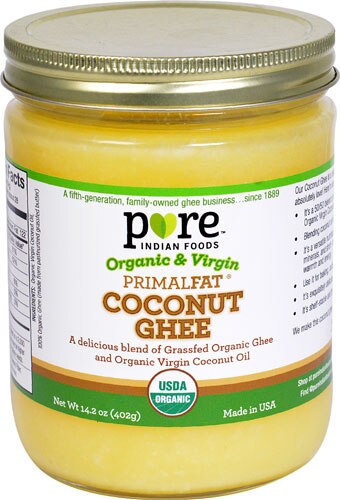 Pure Indian Foods Organic & Virgin PrimalFat Coconut Ghee 14.2 oz