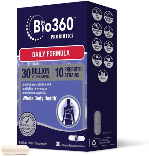 Bio360 Probiotics Daily Formula 30 Delayed Release Capsules