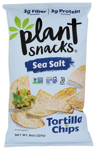 Plant Snacks Tortilla Chips Sea Salt 8 oz