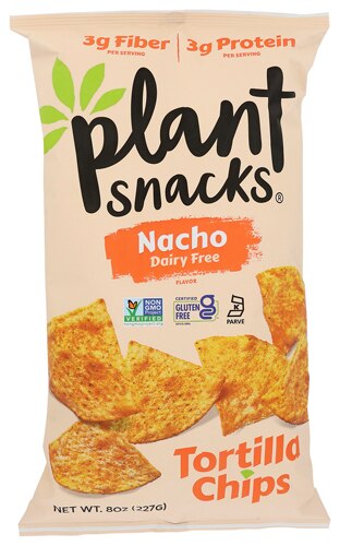 Plant Snacks Tortilla Chips Nacho 8 oz
