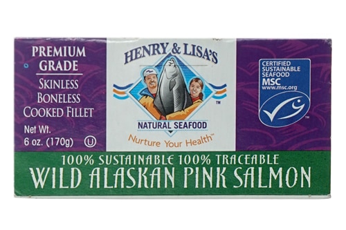 Henry & Lisa's Natural Seafood Wild Alaskan Pink Salmon 6 oz