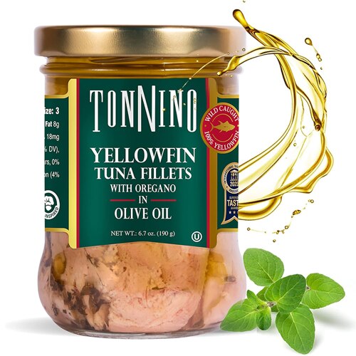 Tonnino Tuna Fillets with Oregano in Olive Oil 6.7 oz