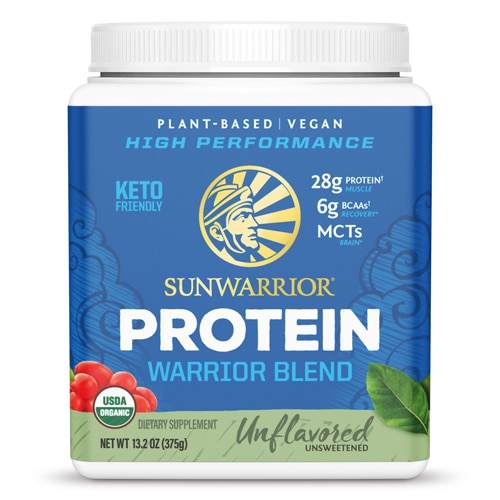 Sunwarrior Warrior Blend Plant-Based Organic Protein Natural 13.2 oz