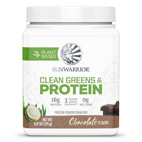 Sunwarrior Clean Greens & Protein Chocolate 6.17 oz