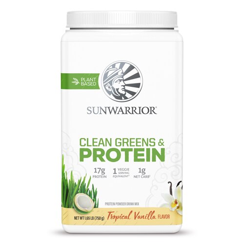 Sunwarrior Clean Greens & Protein Tropical Vanilla 26.45 oz