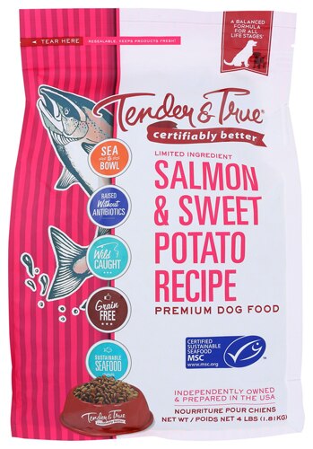 Tender & True Dry Dog Food Salmon & Sweet Potato 4 lbs