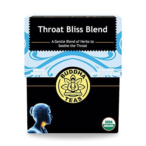 Buddha Teas Organic Throat Bliss Blend 18 Tea Bags