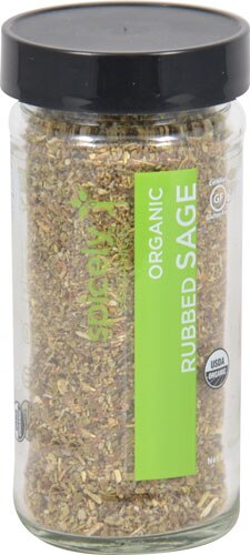Spicely Organics Sage Rubbed Jar 0.6 oz