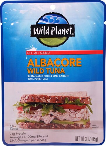 Wild Planet Wild Albacore Tuna No Salt Added 3 oz