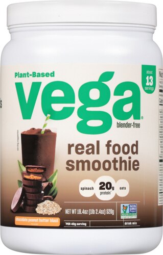 Vega Real Food Smoothie Chocolate Peanut Butter Blast 18.4 oz