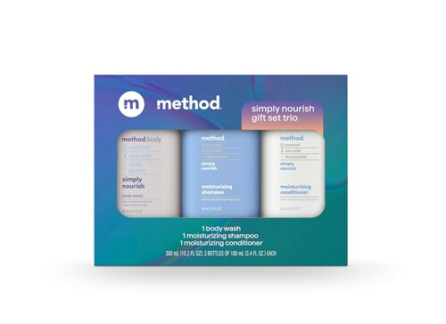 Method Body Wash and Hair Care Gift Set 3.4 oz - 3-Pack Simply Nourish 1 Set