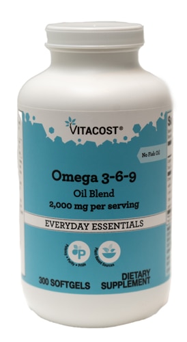 Vitacost Omega 3-6-9 Oil Blend 2000 mg per serving - 300 Softgels