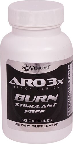 ARO-Vitacost 3X Black Series BURN - Stimulant Free 60 Capsules