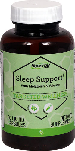 Vitacost Synergy Sleep Support with Melatonin & Valerian 60 Liquid Capsules