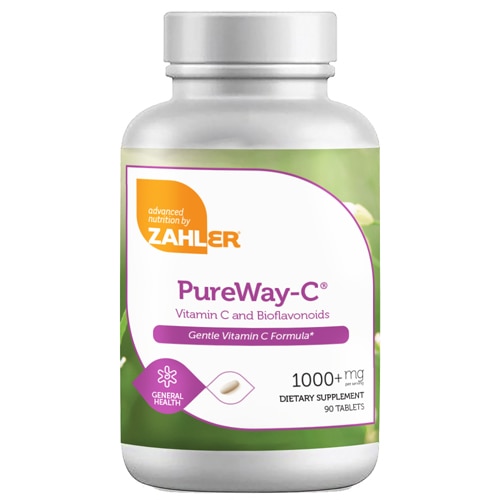 Zahler PureWay C Vitamin C and Bioflavonoids 1000 mg - 180 Tablets