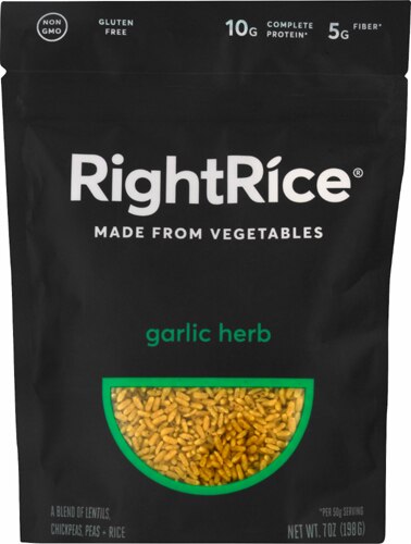 RightRice Vegetable Rice Garlic Herb 7 oz