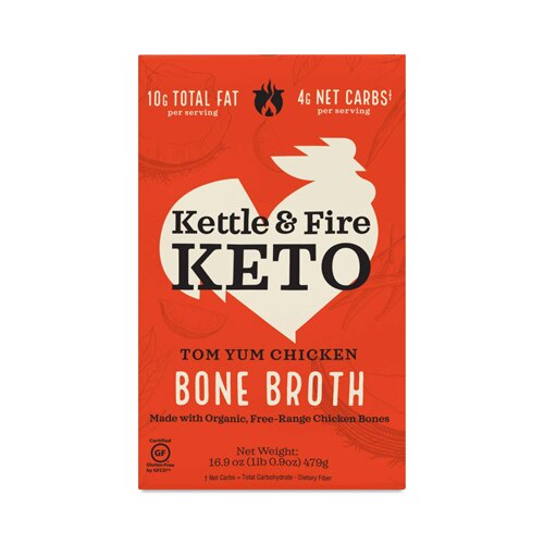 Kettle & Fire Keto Tom Yum Chicken Bone Broth 16.9 oz