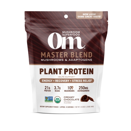 OM Organic Master Blend Plant-Based Protein Creamy Chocolate 19.57 oz