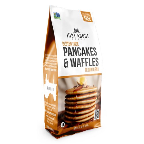 Just About Foods Gluten Free Pancakes & Waffles Flour Blend 16 oz