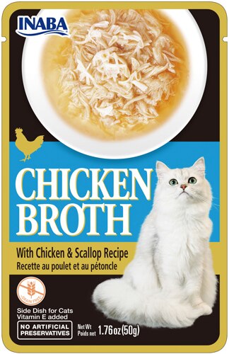 Inaba Grain Free Cat Food - Chicken Broth with Chicken & Scallop 14.08 oz