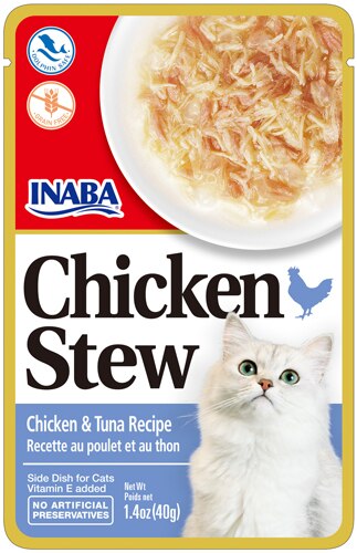 Inaba Grain Free Cat Food - Chicken Stew - Chicken & Tuna Recipe 11.2 oz