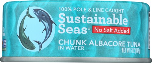 Sustainable Seas Chunk Albacore Can Tuna in Water - No Salt Added 5 oz