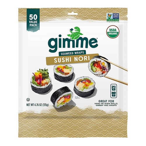 GimMe Organic Sushi Nori Sheets 4.76 oz